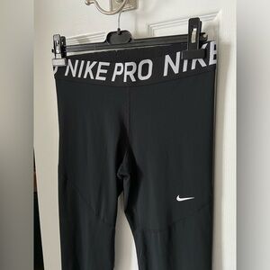 Nike pro leggings with sheer panels